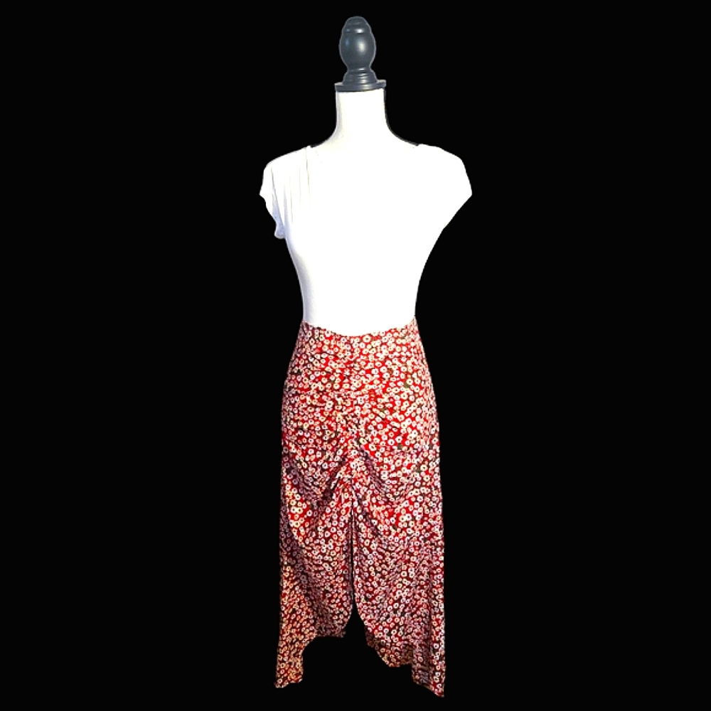 HI Low Floral Skirt